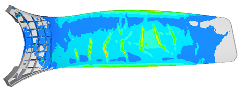 Top face drop bottom blade view